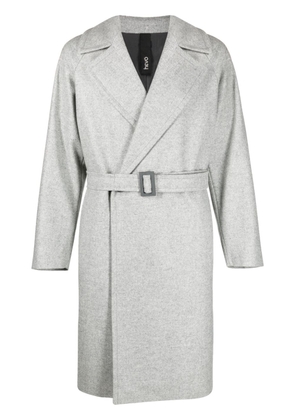 Hevo double-breasted belted wool coat - Grey