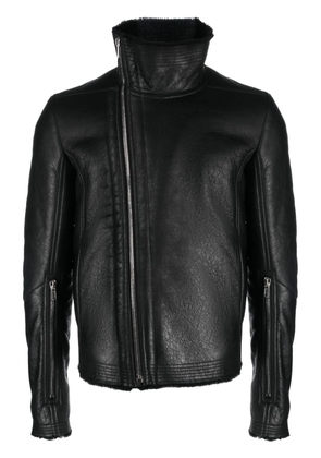 Rick Owens DRKSHDW faux-fur lining leather jacket - Black