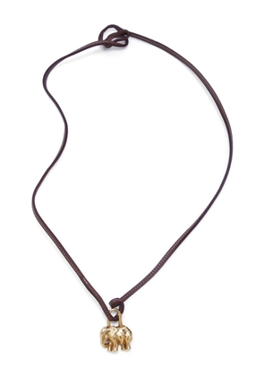 Hermès Pre-Owned Elephant Cadena charm necklace - Gold
