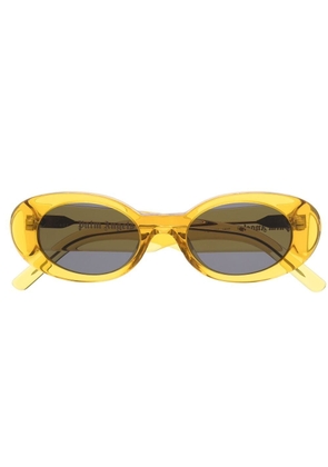 Palm Angels Spirit oval-frame sunglasses - Yellow