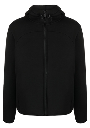Colmar logo-appliqué zip-up hoodie - Black