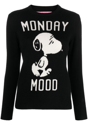 MC2 Saint Barth Snoopy patterned-intarsia jumper - Black