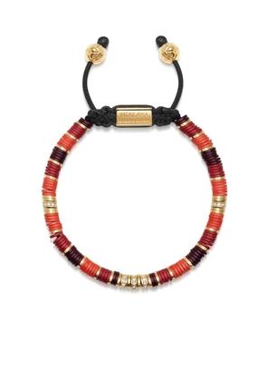 Nialaya Jewelry logo-plaque beaded bracelet - Multicolour