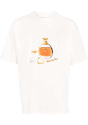 Drôle De Monsieur Wagon-Bar print cotton T-shirt - Neutrals