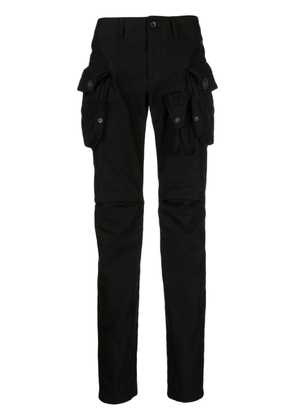 Julius Gas Mask skinny cargo trousers - Black