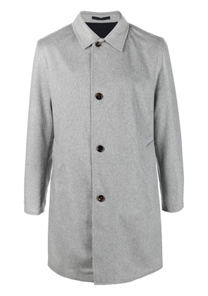 Kired reversible single-breasted cashmere coat - Grey