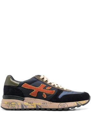 Premiata Mick panelled leather sneakers - Blue
