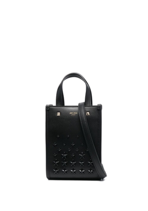Jimmy Choo mini N/s studded tote bag - Black