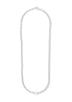 All Blues contrast rolo-chain necklace - Silver