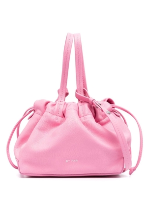 BY FAR Malmo leather bucket bag - Pink
