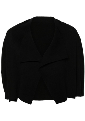 Issey Miyake cropped knitted cardigan - Black