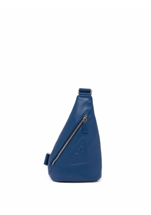 Prada logo-embossed Cross backpack - Blue