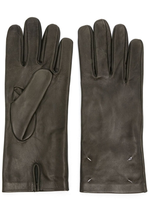 Maison Margiela four-stitch leather gloves - Green