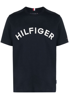Tommy Hilfiger embroidered-logo cotton T-shirt - Blue