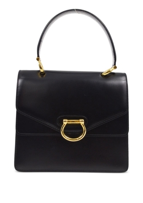 Céline Pre-Owned 1990-2000 Gancini double flap handbag - Black