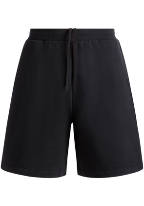 Bally logo-embroidered organic cotton shorts - Black