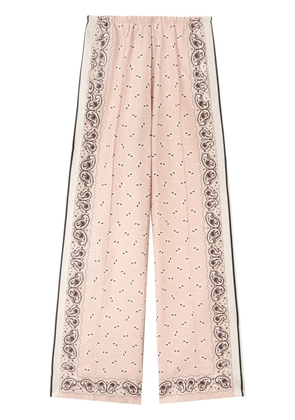 Palm Angels paisley-print wide-leg trousers - Pink
