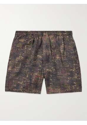Beams Plus - Beach Straight-Leg Printed Twill Shorts - Men - Brown - S