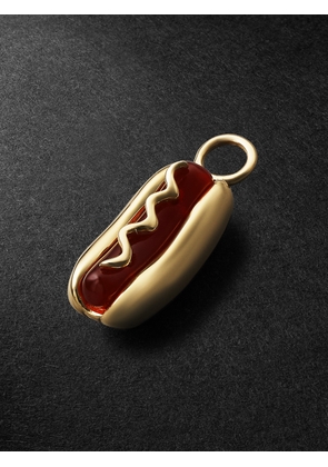 Annoushka - Hot Dog 18-Karat Gold and Agate Earring Pendant - Men - Gold