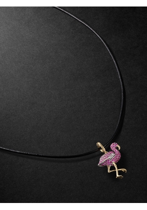 Annoushka - Florida Flamingo 18-Karat Gold, Sapphire and Diamond Pendant Necklace - Men - Pink