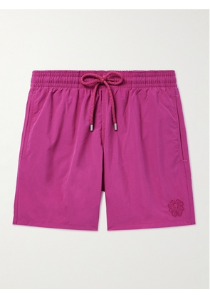 Vilebrequin - Moorea Slim-Fit Mid-Length Recycled Swim Shorts - Men - Purple - M