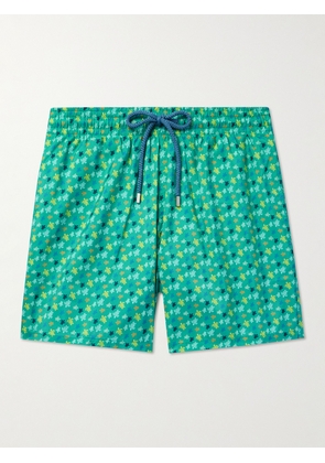 Vilebrequin - Mahina Slim-Fit Mid-Length Printed Recycled Swim Shorts - Men - Green - S