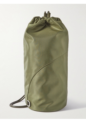 EÉRA - Rocket Big Leather-Trimmed Shell Backpack - Men - Green