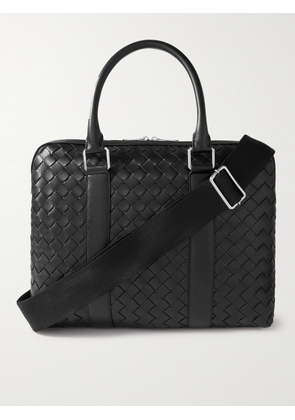 Bottega Veneta - Intrecciato Leather Briefcase - Men - Black