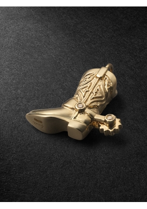 Annoushka - Texas Cowboy Boot 18-Karat Gold Diamond Single Earring Pendant - Men - Gold