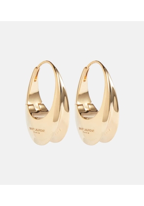 Saint Laurent Crescent hoop earrings