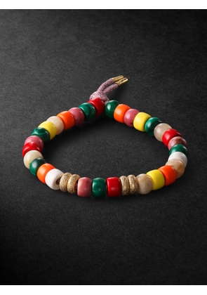 Carolina Bucci - Fire Forte Beads Multi-Stone and Cord Bracelet - Men - Red