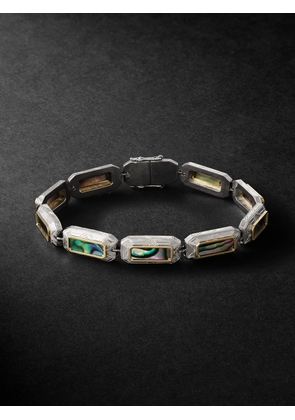 Duffy Jewellery - Sterling Silver, 14-Karat Gold and Shell Bracelet - Men - Blue