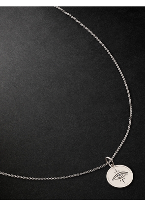 Jacquie Aiche - White Gold Diamond Pendant Necklace - Men - Silver