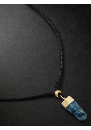 Jacquie Aiche - Gold, Chrysocolla and Cord Necklace - Men - Blue