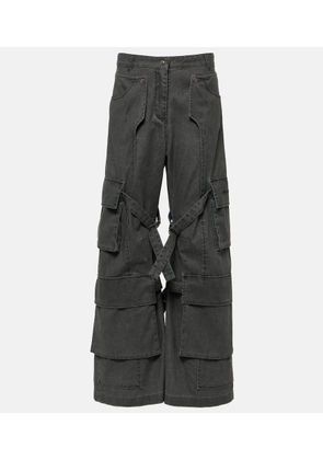 Acne Studios Mid-rise wide-leg cargo jeans
