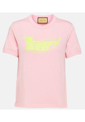 Gucci Printed cotton jersey T-shirt