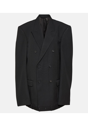 Balenciaga Deconstructed double-breasted wool jacket