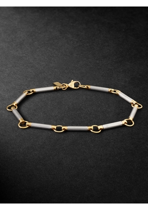 Foundrae - Element White and Yellow Gold Chain Bracelet - Men - Silver