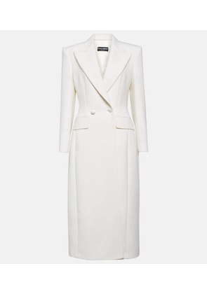 Dolce&Gabbana Double-breasted wool-blend cady coat