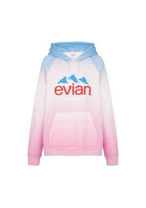 BALMAIN x EVIAN color gradient sweatshirt