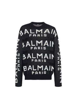 Balmain logo knit sweater