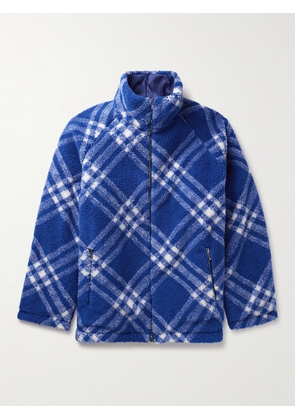 Burberry - Reversible Checked Fleece and Shell Jacket - Men - Blue - S