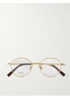 Dior Eyewear - CD Diamondo R3U Round-Frame Gold-Tone Optical Glasses - Men - Gold