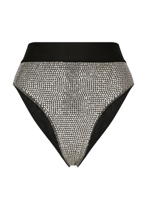 Briefs with sequins and rhinestones