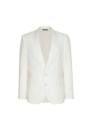 Single-breasted linen Sicilia-fit jacket