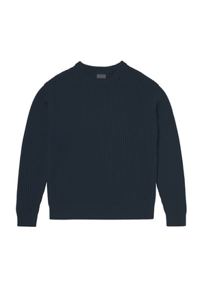 Wool ribbed sweater