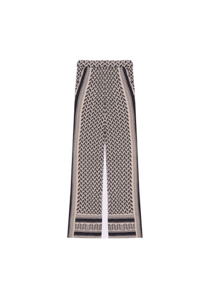 Lucy cheche-style print cashmere pants