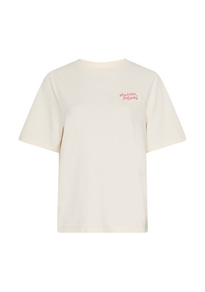 Short-sleeved T-shirt with Maison Kitsune message