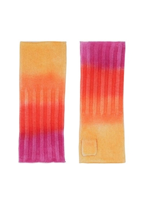 Namib gradient-effect cashmere mittens