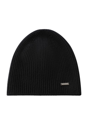 CASHMERE RIBBED BEANIE